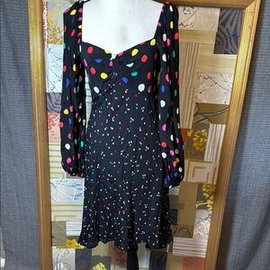 Colorful Polka Dot Dress